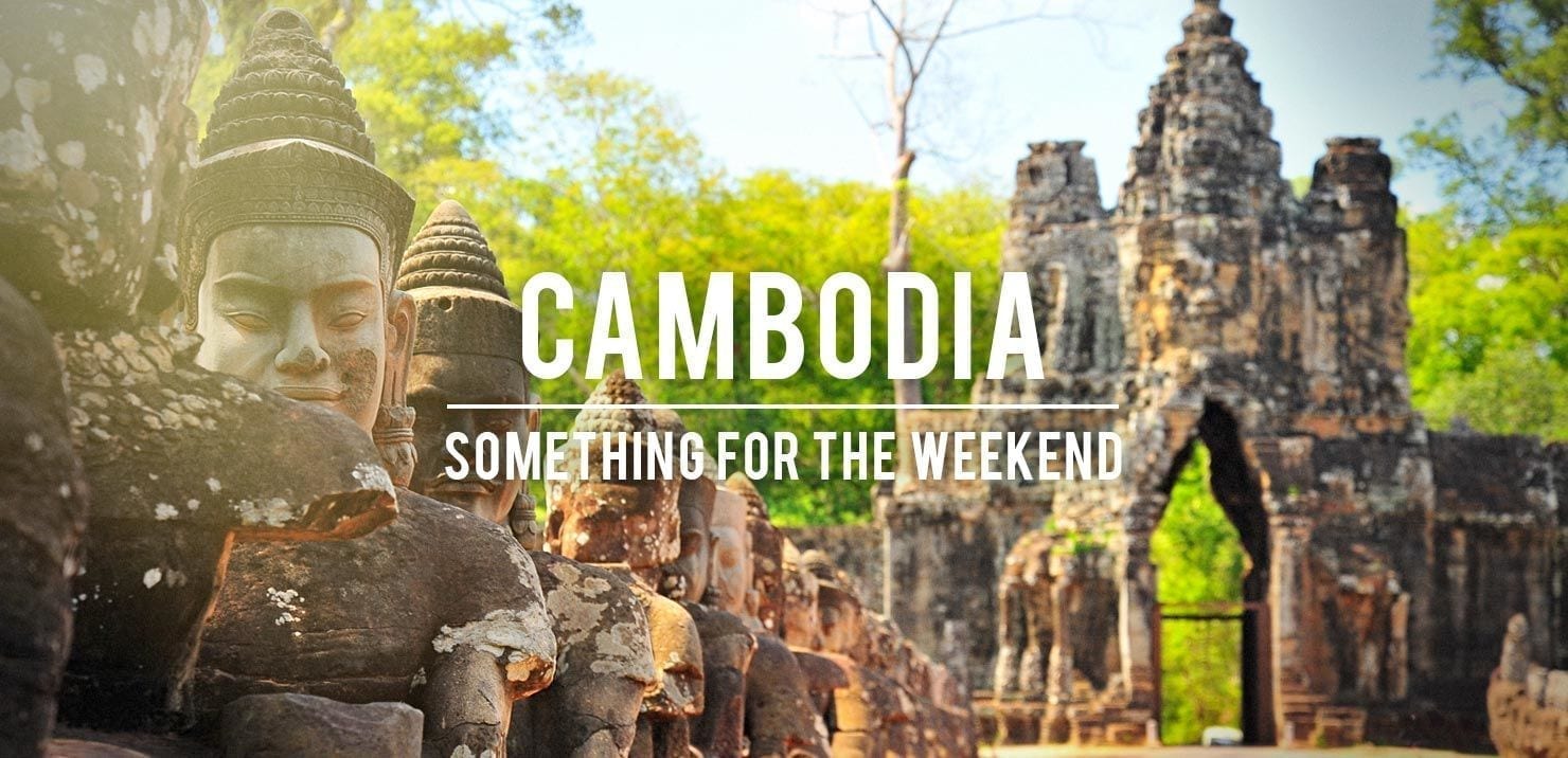 PMGY Volunteer Weekend trips in Cambodia at Angkor Thom temple during their Volunteer work in Cambodia